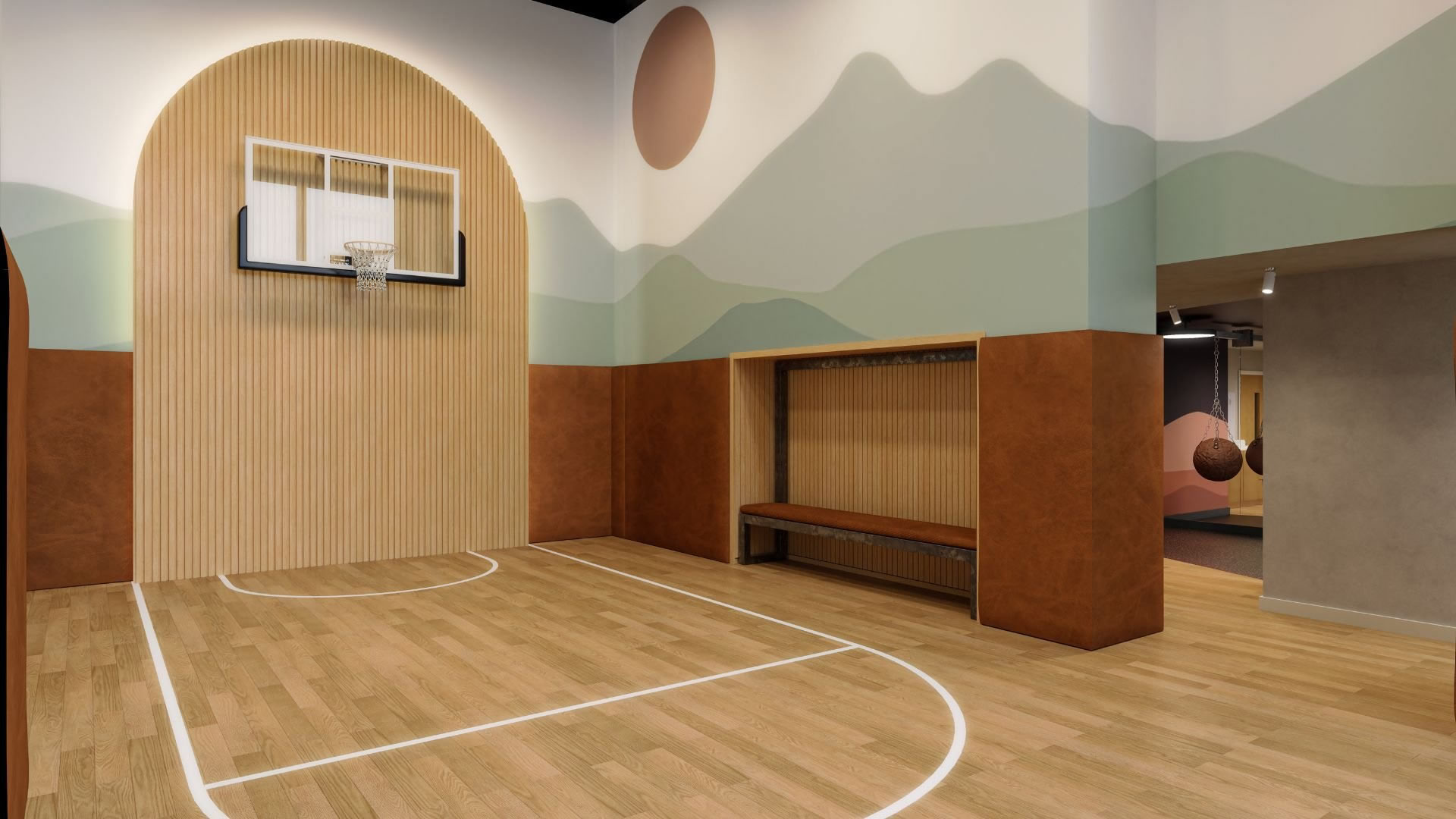 Silver Lagoon Limited basketball court interior design concept