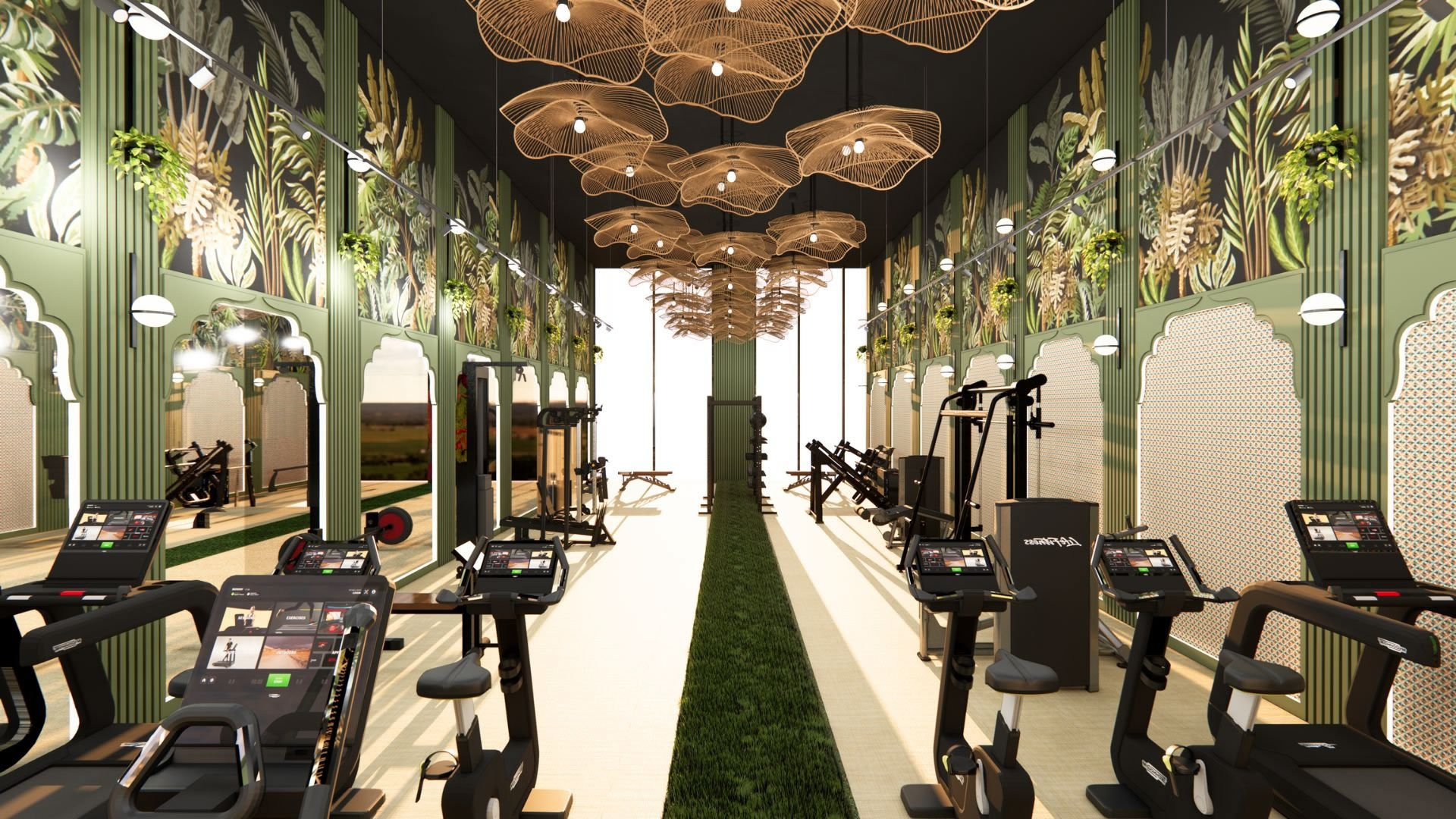 Silver Lagoon Limited gym interior design concept
